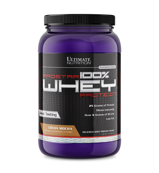 Сывороточный протеин изолят Ultimate Nutrition Prostar Whey 100% (907 г) cocoa mocha