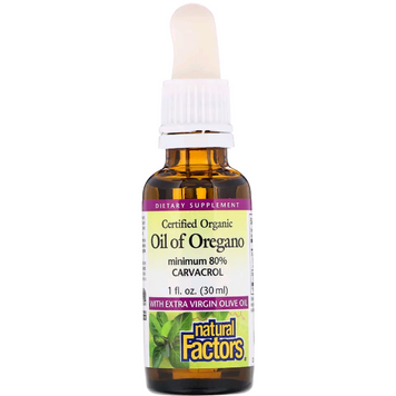 Олія орегано в краплях, Oil of Oregano Liquid, Natural Factors, 30 мл