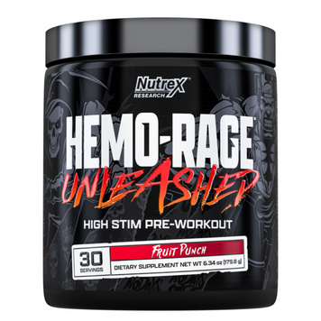 Предтренировочный комплекс Nutrex Hemo-Rage Unleashed 390 г Fruit Punch