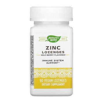 Цинк Nature&rsquo;s Way Zinc 60 леденцов