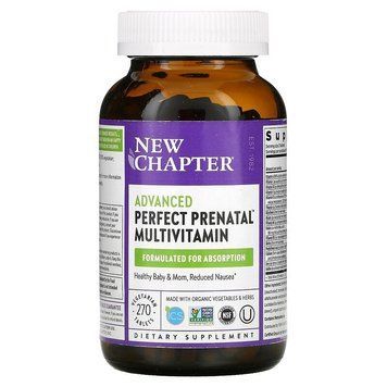 Витамины для беременных, Prenatal Multivitamin, New Chapter, 270 таблеток