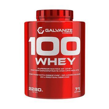 Сироватковий протеїн концентрат Galvanize Nutrition 100% Whey 2280 грам Полуниця білий шоколад