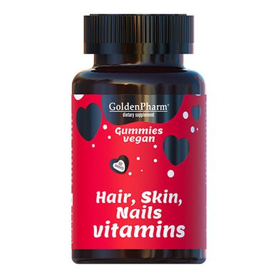 Вітаміни для волосся, шкіри і нігтів Golden Pharm Hair Skin & Nails 60 капсул
