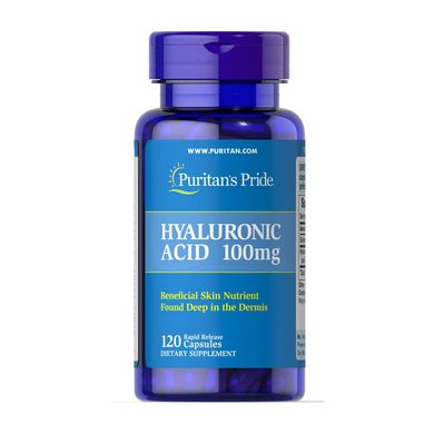 Гіалуронова кислота Puritan's Pride Hyaluronic Acid 100 mg 120 капс