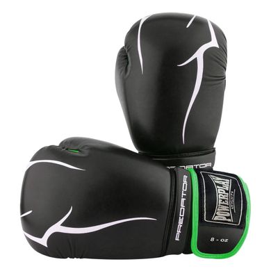Боксерські рукавиці PowerPlay 3018 Чорно-Зелені 8 унцій
