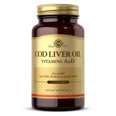 Жир печінки тріски Solgar COD Liver Oil (250 капс)