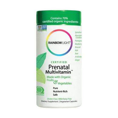 Витамины для женщин Rainbow Light Prenatal Multivitamin 120 капсул