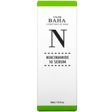 Сыворотка с ниацинамидом и цинком Cos De Baha Niacinamide 10 Serum 30 мл (N)