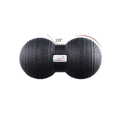 Набір масажних мячиків PowerPlay 4007 Чорні (3 шт)