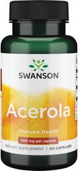 Ацерола Swanson Acerola 500 mg 60 капсул