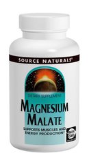 Магній + Яблучна Кислота магній Малат 1250мг, Source Naturals, 180 таблеток