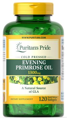 Олія Примули Вечірньої Puritan's Pride Evening Primrose Oil 1000 mg with GLA (120 капс)