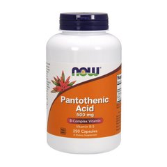 Пантотеновая кислота Now Foods Pantothenic Acid 500 mg (250 капс) витамин б5