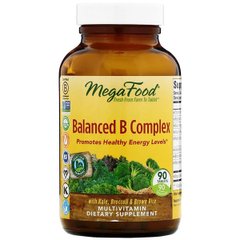 Сбалансированный комплекс витаминов В, Balanced B Complex, MegaFood, 90 таблеток