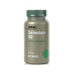 Селен GNC Selenium 50 mcg 100 таблеток