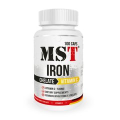 Залізо MST Iron Chelate Vitamin C 100 капсул