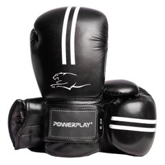 Боксерські рукавиці PowerPlay 3016 Чорно-Білі 8 унцій
