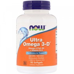 Ультра Омега 3 Now Foods Ultra Omega 3-D 90 капсул