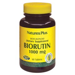 Рутин 1000мг, BioRutin, Natures Plus, 60 таблеток