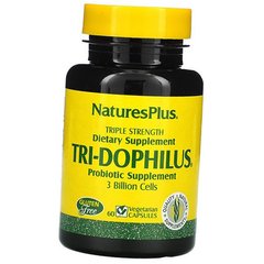Пробиотики Тройная Сила, Tri-Dophilus, Nature's Plus, 60 вегетарианских капсул