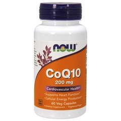 Коензим Q10 Now Foods CoQ10 200 mg 60 капс