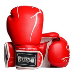 Боксерские перчатки PowerPlay 3018 красные 12 унций