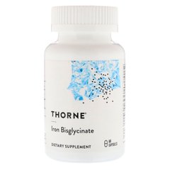 Железо Биглицинат 25 мг, Iron Bisglycinate, Thorne Research, 60 капсул