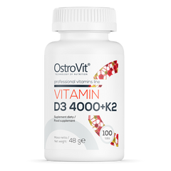 Вітамін D3 + K2 OstroVit Vitamin D3 4000 + K2 100 таблеток