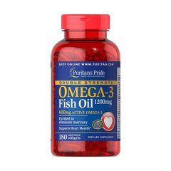 Омега 3 Omega-3 Fish Oil 1200 mg double strength 180 капс рыбий жир