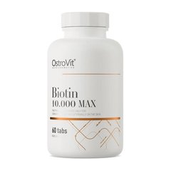 Біотин OstroVit Biotin 10000 Max 60 таблеток