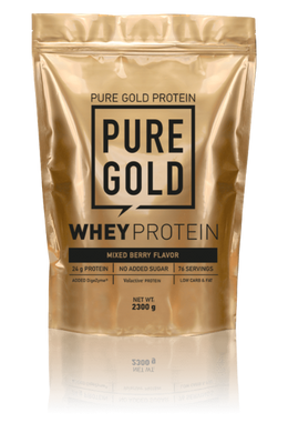 Сироватковий протеїн концентрат Pure Gold Protein Whey Protein 2300 грам Ягідний мікс