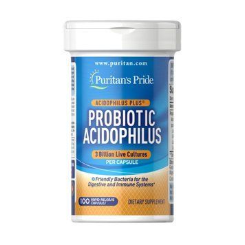 Пробіотики Puritan's Pride Probiotic Acidophilus 100 капсул