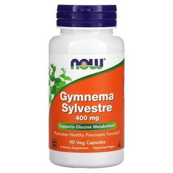Джимнема Сильвестра, 400 мг, Gymnema Sylvestre, Now Foods, 90 вегетарианских капсул