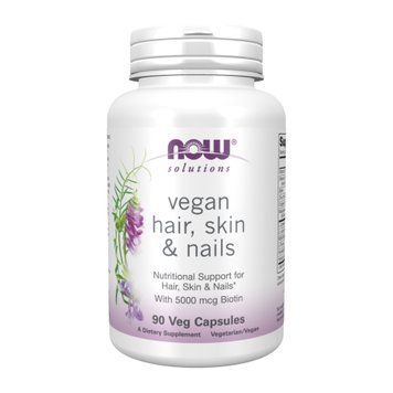 Витамины для волос, кожи и ногтей Now Foods Vegan Hair, Skin & Nails 90 вег. капсул