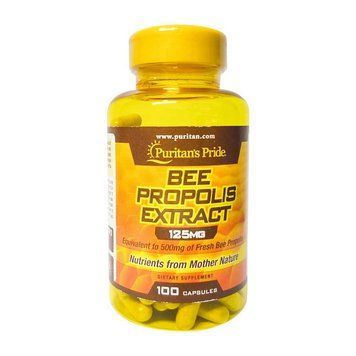 Прополис Экстракт Puritan's Pride Bee Propolis Extract 125 mg 100 капсул