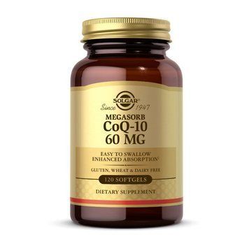 Коензим Q10 Solgar CoQ10 60 mg megasorb 120 капсул