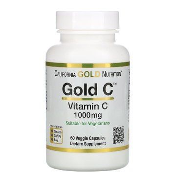 Витамин C California Gold Nutrition Gold C 1000 мг (60 капс)