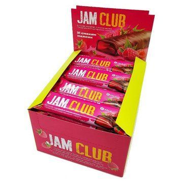 Протеїновий батончик Vale Jam Club 24 x 40 грам Мюслі малина