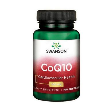 Коэнзим Q10 Swanson CoQ10 100 mg 100 капсул