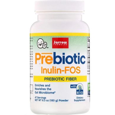 Пребіотик Інулін, Prebiotic Inulin FOS, Jarrow Formulas, порошок, 180 гр.
