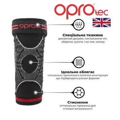 Наколінник спортивний OPROtec Knee Sleeve TEC5736-XL XL Чорний