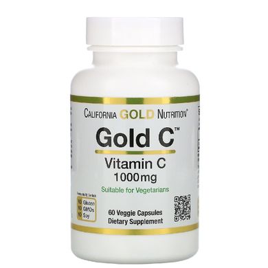 Вітамін C California Gold Nutrition Gold C 1000 мг (60 капс)