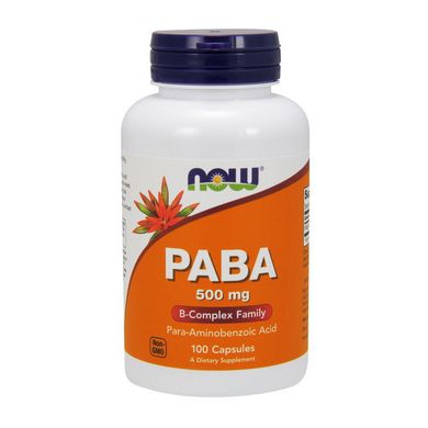 ПАБК Now Foods PABA 500 mg 100 капсул