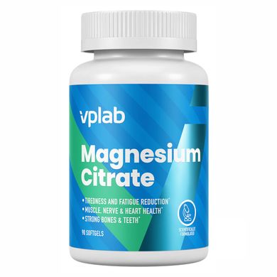Магній цитрат VP Laboratory Magnesium Citrate 90 м'яких капсул