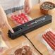 Вакууматор побутовий Vacuum Sealer чорний вакуумний пакувальник 100 Вт пластик 7.6 х 37 х 4.8 см до 30 см