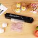 Вакууматор побутовий Vacuum Sealer чорний вакуумний пакувальник 100 Вт пластик 7.6 х 37 х 4.8 см до 30 см