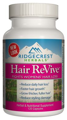 Комплекс від випадіння волосся для Жінок, Hair ReVive, RidgeCrest Herbals, 120 капсул