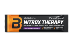 Предтренировочный комплекс BioTech Nitrox Therapy (17 г) blue grape