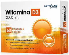 Витамин Д3 Activlab Vitamin D3 50 mcg/2000 IU 60 мяг. капсул