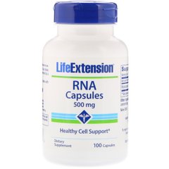 Рибонуклеїнова кислота, RNA Capsules, Life Extension, 500 мг, 100 капсул